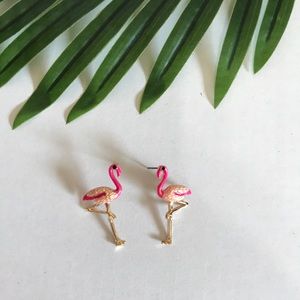 Earrings !!! Flamingo pink earrings
